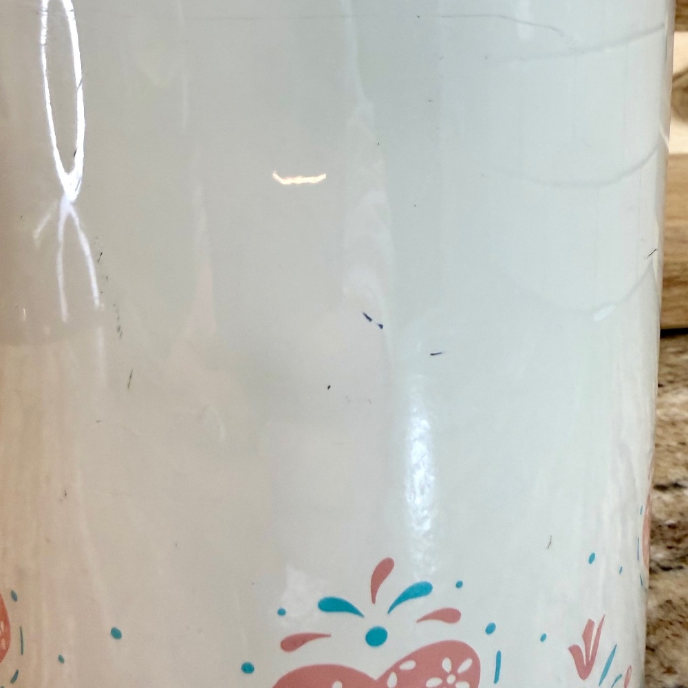 Vintage Corning Thermique Carafe Forever Yours Pink Hearts – Glass‑Lined - Picture 9 of 12